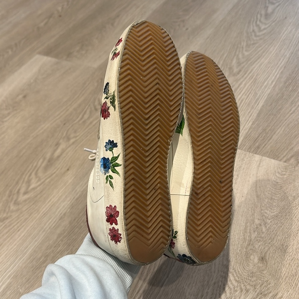 Golden Goose Floral Superstar Sneakers - Picture 6 of 8